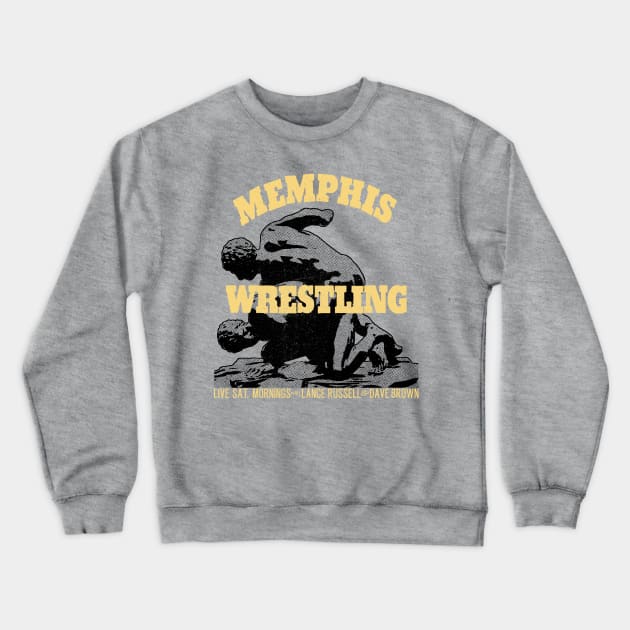 Memphis Wrestling with Lance Russell and Dave Brown Crewneck Sweatshirt by rt-shirts